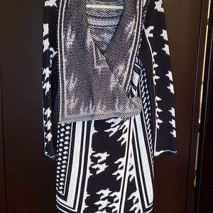 Long soft thick top cardigan